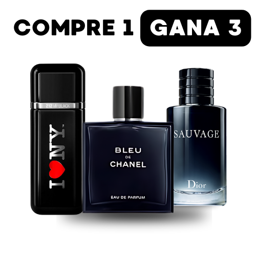 MEGA COMBO Sauvage Dior | Bleu de Chanel | 212 VIP