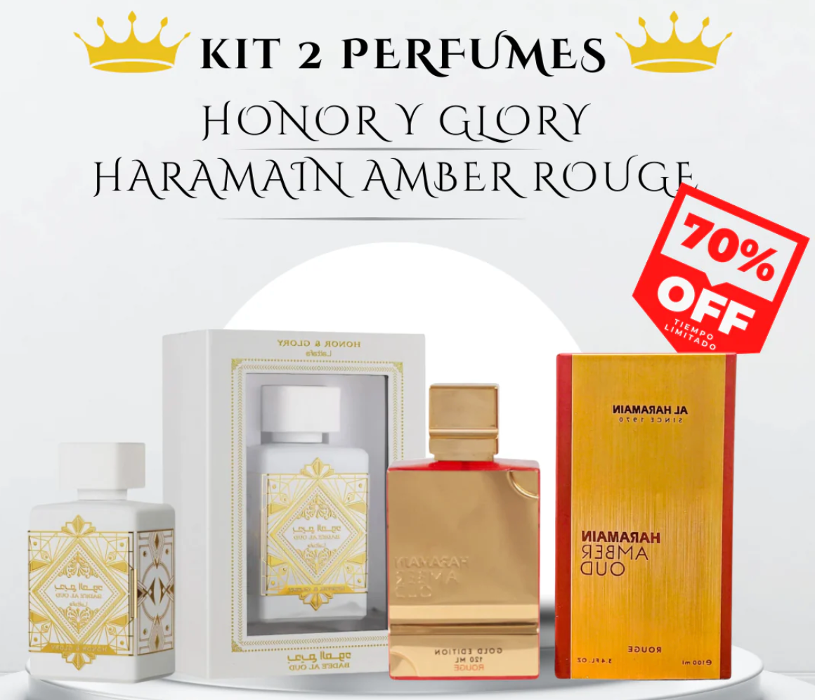 HONOR Y GLORY + HARAMAIN AMBER ROUGE "OFERTA ESPECIAL"